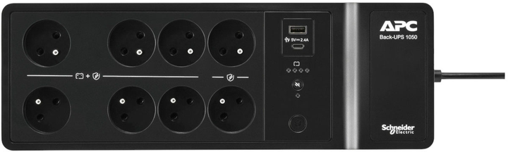 ДБЖ APC LCD 1050VA/600W Black (BE1050G2-FR) - зображення 3