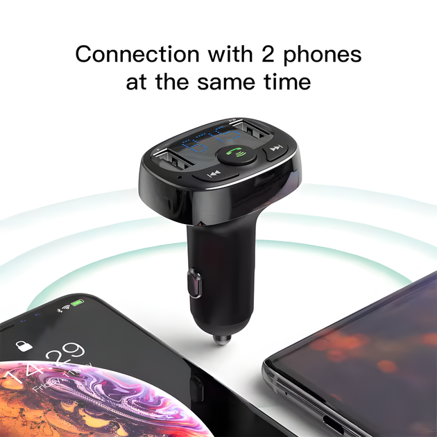 Bluetooth FM-трансмиттер Baseus для авто с USB зарядкой и MP3-плеером - изображение 4