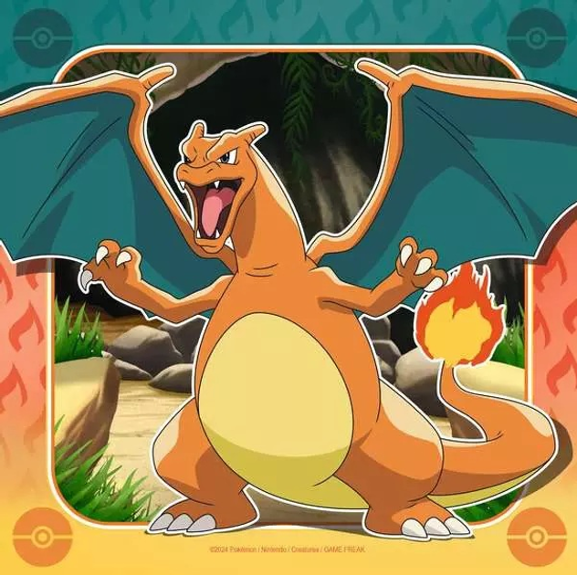 Puzzle Ravensburger Pokemon Pikachu Charizard and Eevee! 3 × 49 elementów 12004062 (4005555040620) - obraz 3