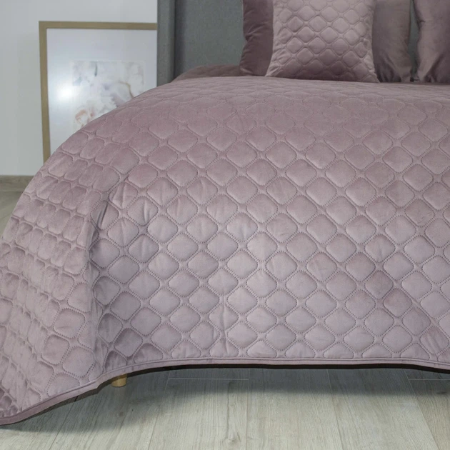 Покрывало ТЕП "VELOUR" Elderberry/Ромб круглый, 220x240 - изображение 3