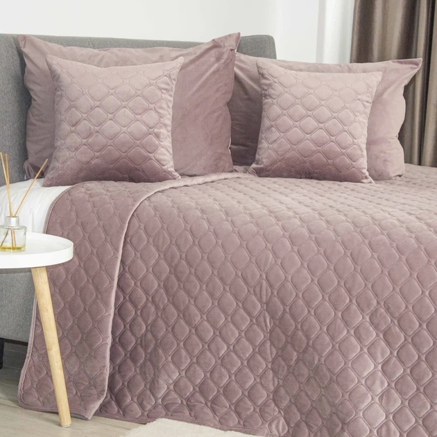 Покрывало ТЕП "VELOUR" Elderberry/Ромб круглый, 220x240 - изображение 5