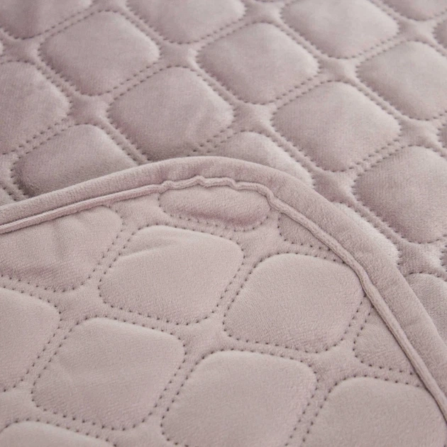 Покрывало ТЕП "VELOUR" Elderberry/Ромб круглый, 220x240 - изображение 6