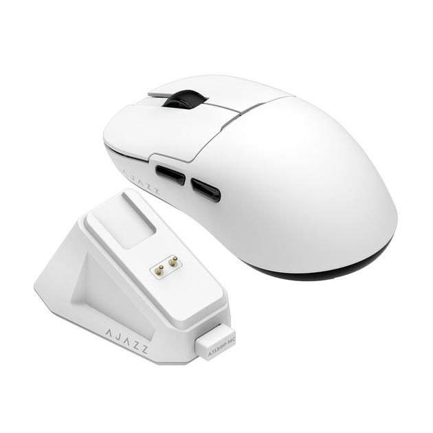 Mysz Ajazz AJ159P MC Wireless/Bluetooth/USB White (AJ159P-MC-W) - obraz 5