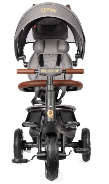 Rowerek trójkołowy Qplay Rito Deluxe Grey (5061047480281) - obraz 2