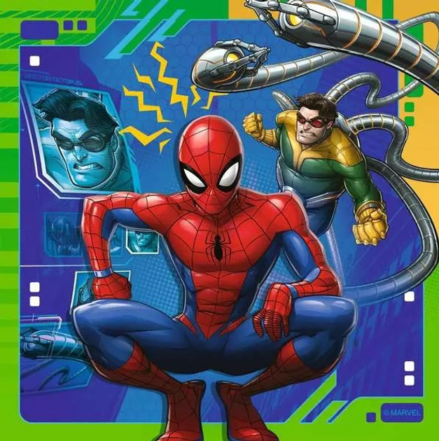 Puzzle Ravensburger Marvel Spiderman 3 × 49 elementów 12004115 (4005555041153) - obraz 4