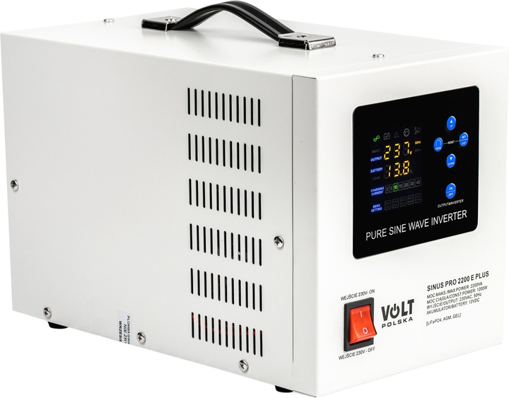 ДБЖ Volt Polska sinusPRO 2200 E Plus 12/230V 1200W/2200VA (3SPM22012M) - зображення 2