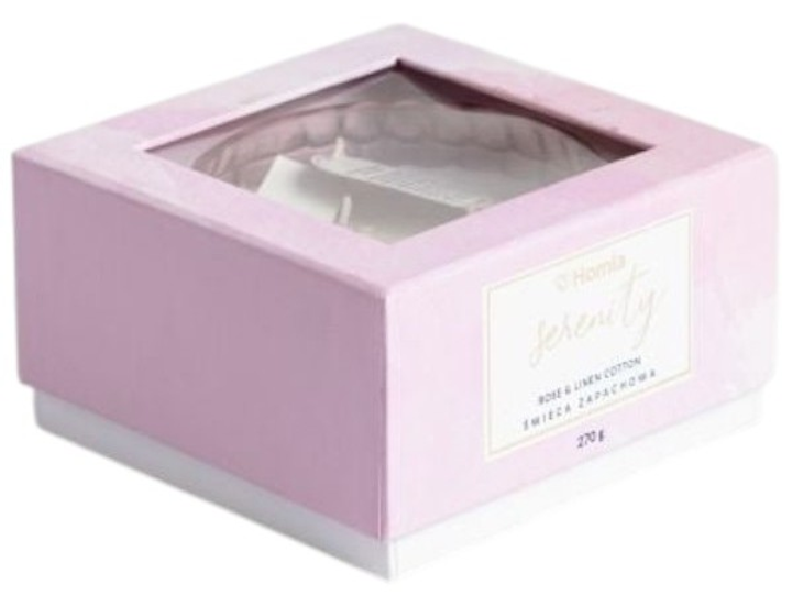 Ароматична свічка Homla Serenity Rose Linen Cotton 719301 270 г (5906496719301) - зображення 4