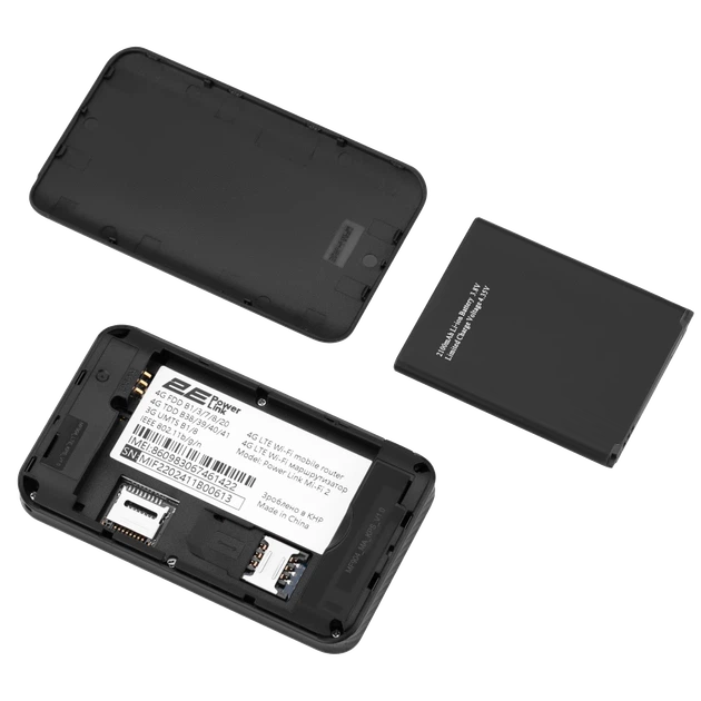 Мобильный маршрутизатор 2E PowerLink (MiFi-2) LTE Wi-Fi4 1xType-C 1xCRC9 2100мА•ч - изображение 6