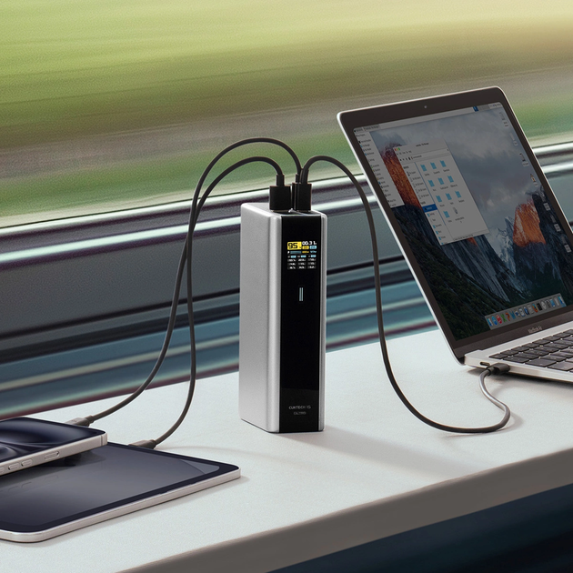 Powerbank Cuktech CKPB200UGLGR 20000 mAh 210W Grey (6977556350016) - obraz 2
