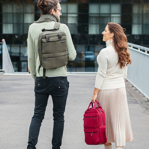Рюкзак для ноутбука CoolPack Hold E54010 Burgundy (5907620103782) - зображення 8