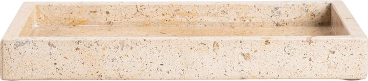 Декоративна таця Homla MARMURI з бежевого мармуру 25 x 15 x 3 см (5906496752797) - зображення 1