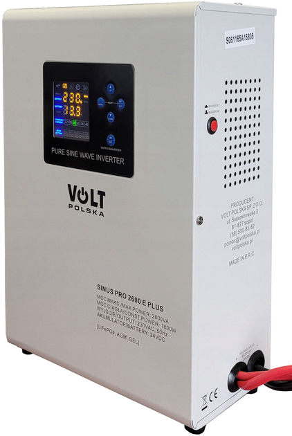 ДБЖ Volt Polska sinusPRO 2600 E Plus 24/230V 1800W/2600VA (3SPM26024M) - зображення 2