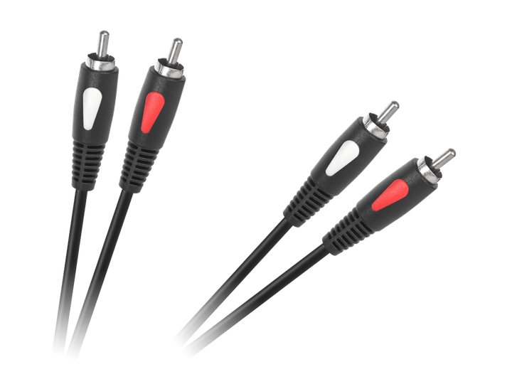 Audio - Video Инсертный Кабель Cabletech Eco-line 2RCA - 2RCA Cable 0.5м Black - Фото 4 Audio - Video Инсертный Кабель Cabletech Eco-line 2RCA - 2RCA Cable 0.5м Black - изображение 4