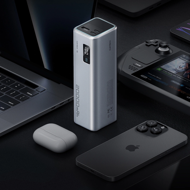 Powerbank Cuktech CUKP200XGLGR 20000 mAh 100W Grey (6973886190773) - obraz 2