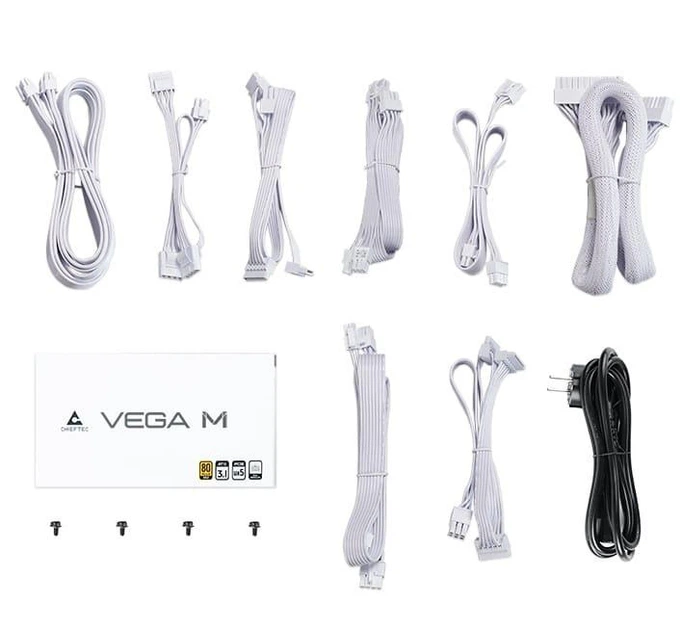 Блок питания Chieftec Vega M 750W ATX 3.1 80+ Gold (PPG-750-CW) White - изображение 5