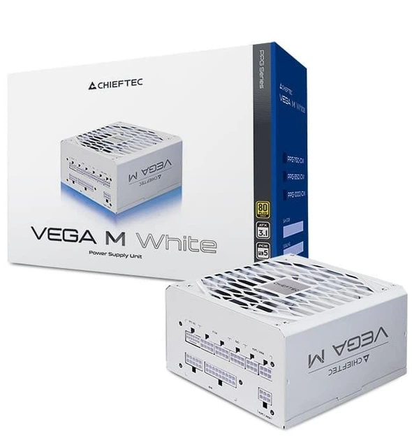Блок питания Chieftec Vega M 750W ATX 3.1 80+ Gold (PPG-750-CW) White - изображение 7
