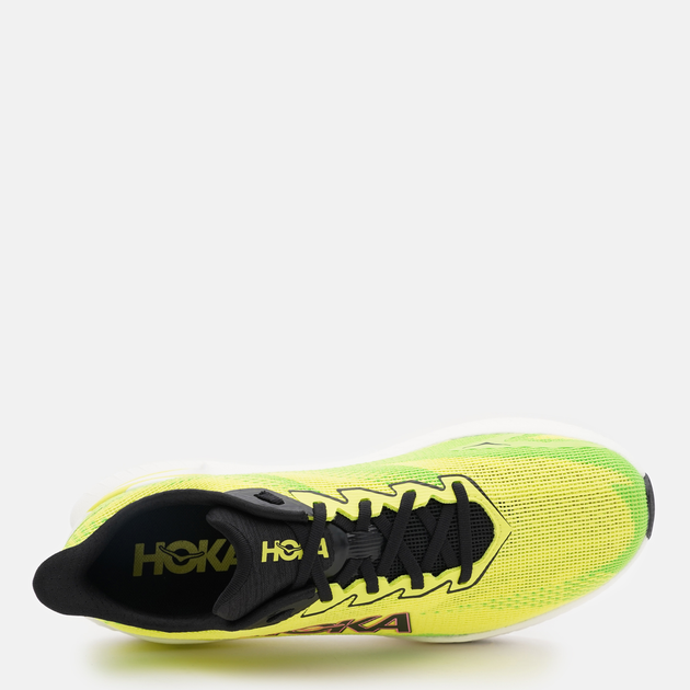Чоловічі кросівки для бігу HOKA ONE ONE M Mach X 3 1168720-NNHK 44.5 (10.5US) Лимонні (198605192159) - зображення 5