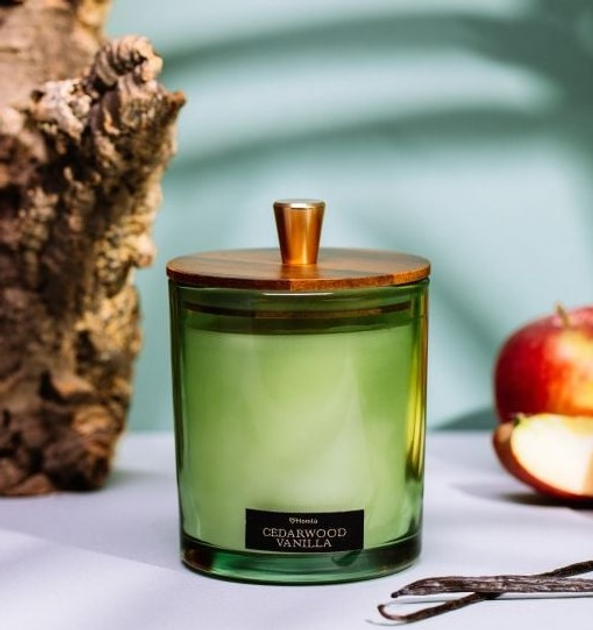Ароматична свічка Homla Woody Blend Cedarwood Vanilla 705212 380 г (5906496705212) - зображення 5