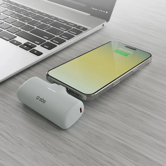 Powerbank SBS EcoPower 5000 mAh 10W Grey (8018417498459) - obraz 3