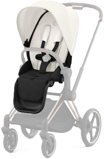 Tekstylny zestaw do wózków Cybex Priam 4.0 Seat Pack Off White Platinum 523000753 (4063846415496) - obraz 1