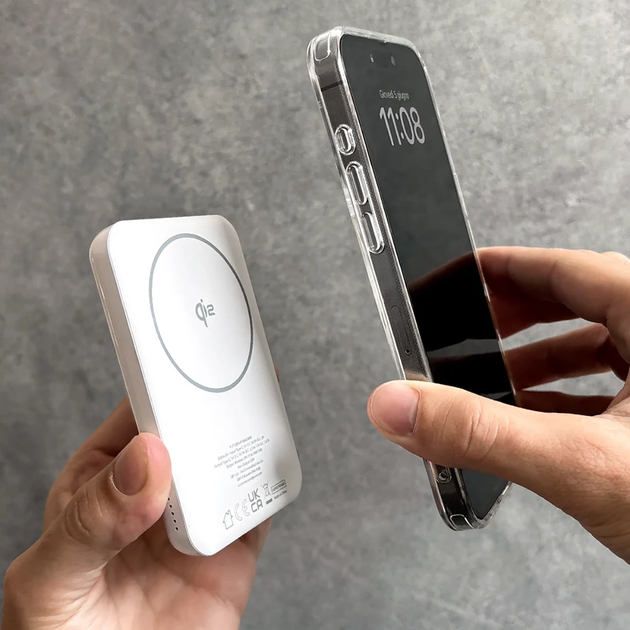 Powerbank Puro Mag Plus Qi2 5000 mAh 20W White (8018417500329) - obraz 3