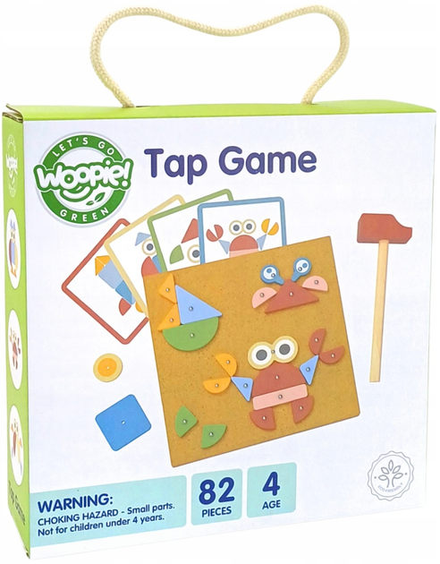 Набір для творчості Woopie Green Tap Game Пазл 20 візерунків 82 елементи (5906280652883) - зображення 1