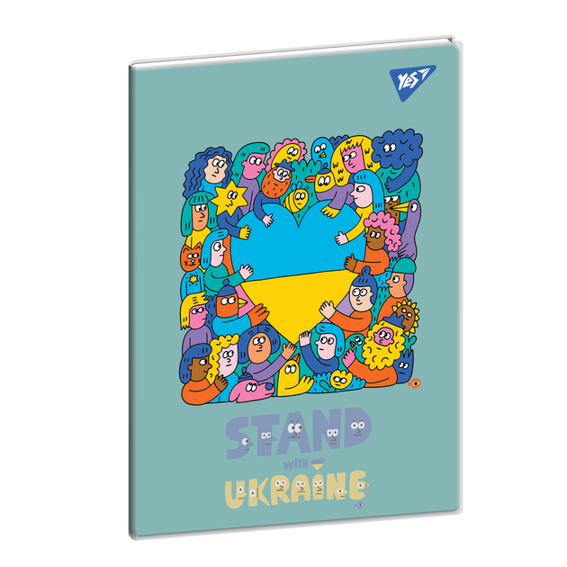 Зошит для записів Yes А5 70 аркушів Stand with Ukraine клітинка (681859) - Фото 4 Зошит для записів Yes А5 70 аркушів Stand with Ukraine клітинка (681859) - изображение 4
