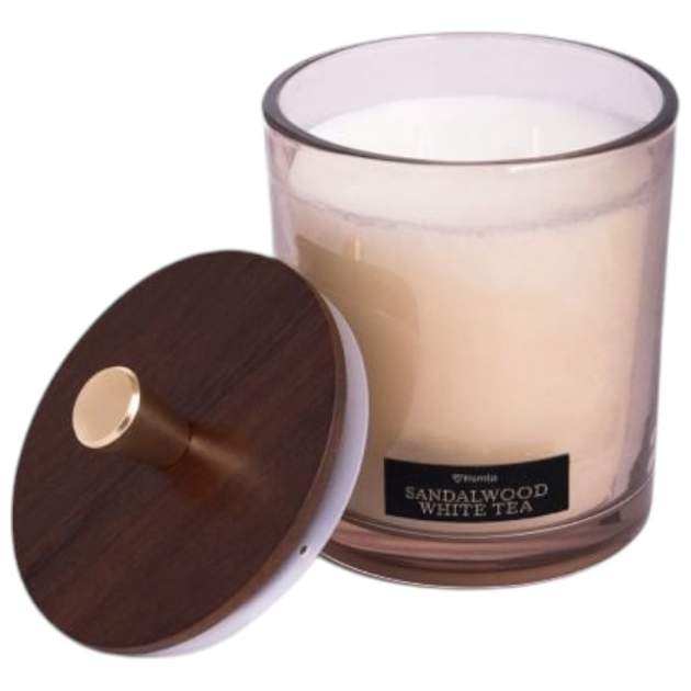 Świeca zapachowa Homla Woody Blend Sandalwood White Tea 705199 380 g (5906496705199) - obraz 3