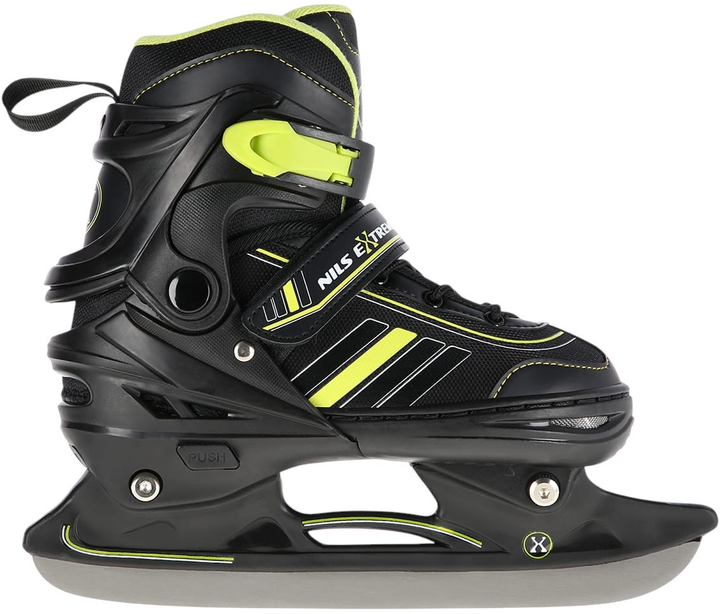 Łyżworolki Nils Extreme NH18191 2 w 1 rozmiar M Czarno-limonowe (5907695591392) - obraz 9