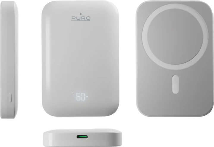 Powerbank Puro Mag Plus 5000 mAh 20W White (8018417500312) - obraz 6