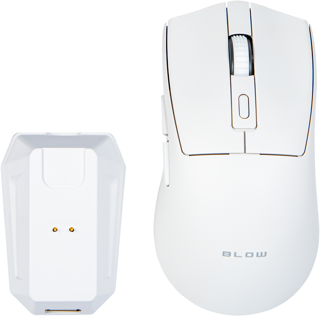 Mysz Blow Adrenaline Omega Wireless/Bluetooth/USB White (5900804147732) - obraz 2