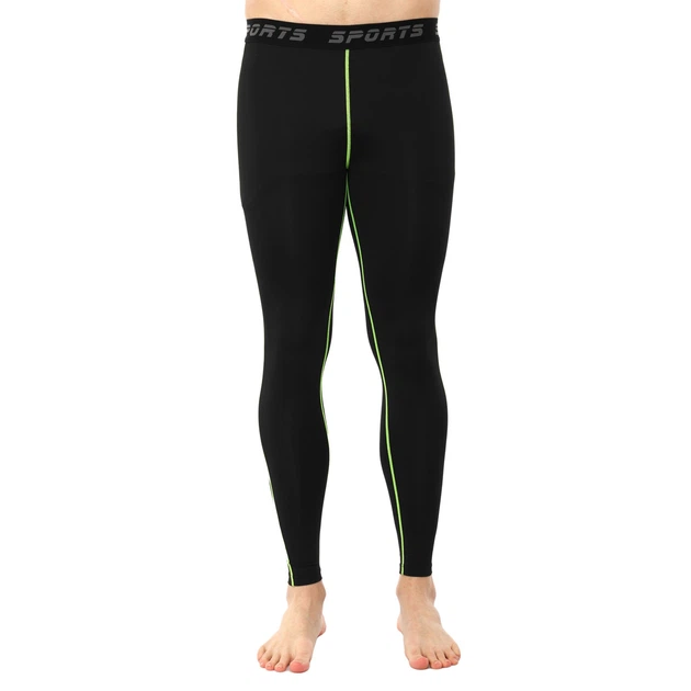 Тайтсы мужские компрессионные Zelart Fit J01K размер 3XL (180-185 см) Black-Green - Фото 3 Тайтсы мужские компрессионные Zelart Fit J01K размер 3XL (180-185 см) Black-Green - изображение 3