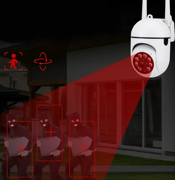 Вулична IP WIFI камера відеоспостереження 2MP з датчиком руху NJ PRO (L) - зображення 7