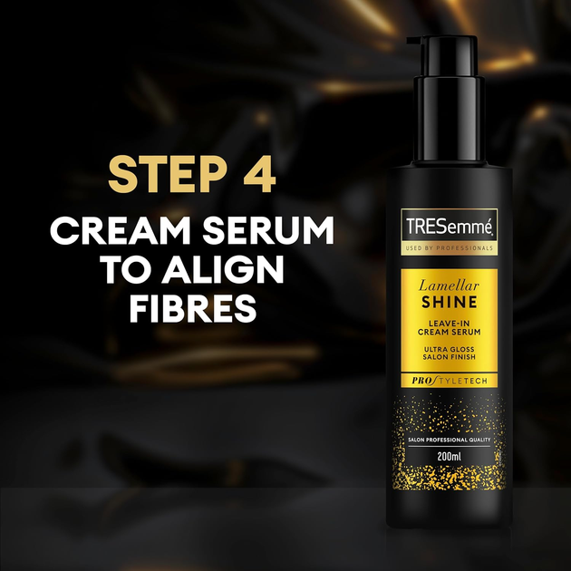 Крем-сироватка Tresemme Lamellar Shine незмивна для ультраблиску волосся 200 мл (8720181539404) - зображення 4