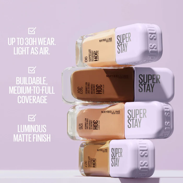 Podkład matujący Maybelline New York Super Stay 119 35 ml (3600531691912) - obraz 6