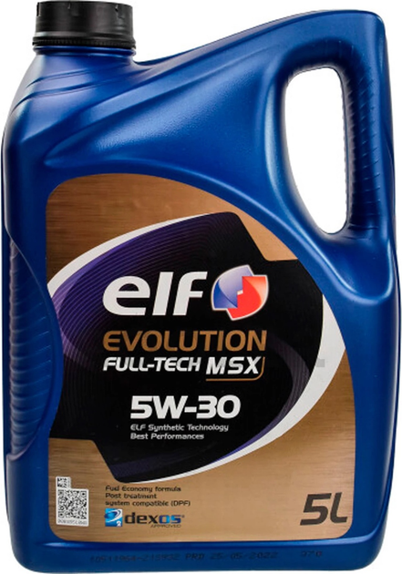 Моторне масло Elf Evolution Full-Tech MSX 5W30 5 л (3267021030936) - зображення 1