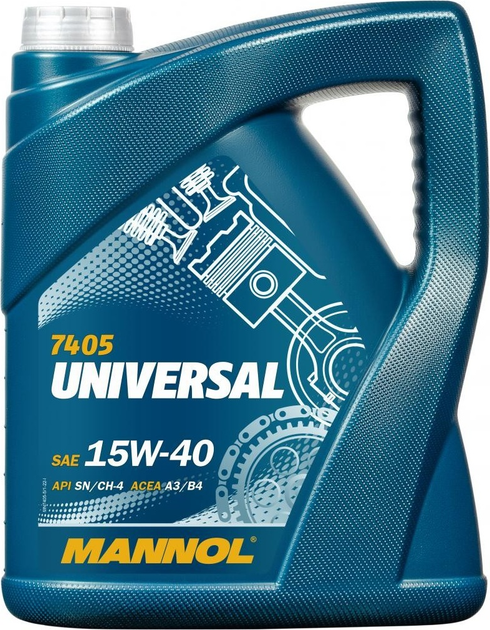 Olej silnikowy Mannol 7405 Universal 15W40 5 l (4036021500263) - obraz 1