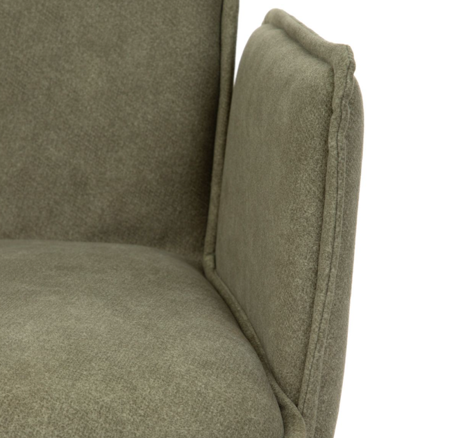 Krzesło do kuchni i salonu HOMLA  871738 LUGRO obrotowe 54 x 60 x 91 cm Zielone (5904183871738) - obraz 6