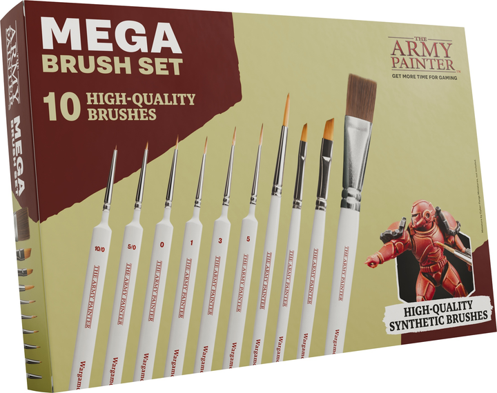 Набір пензлів The Army Painter Mega Brush Set 10 шт (5713799507005) - зображення 1