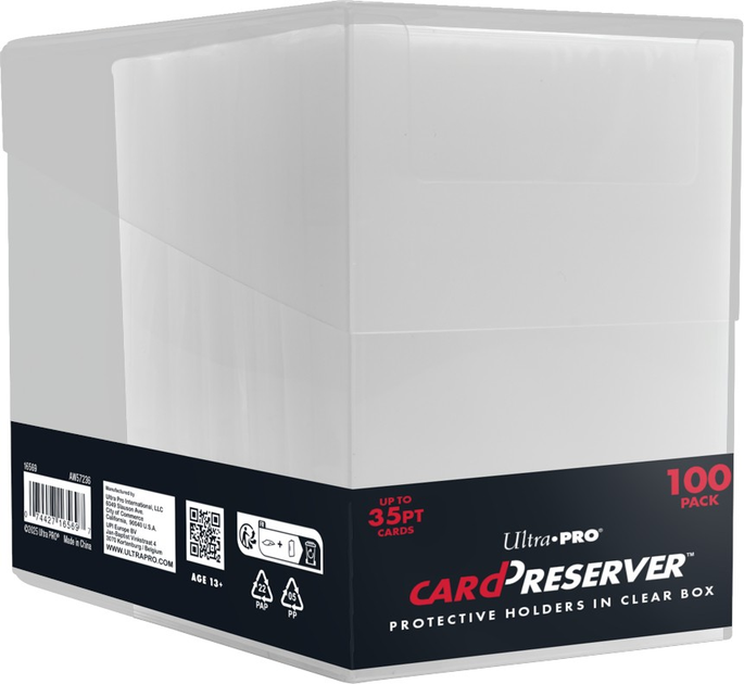 Картки для зберігання в прозорій коробці Ultra Pro 100 шт (0074427165697) - зображення 1
