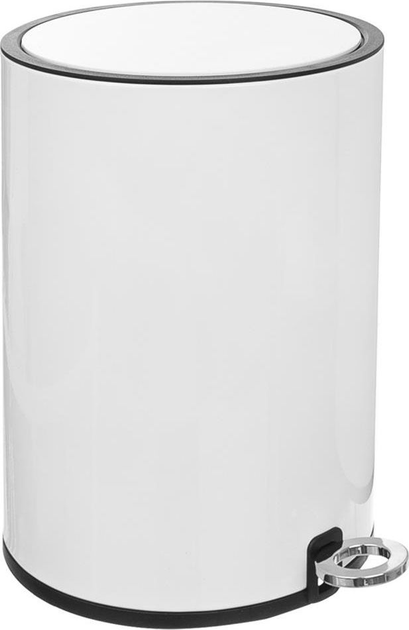 Kosz Orion metalowy biały 6 l (8592381161705) - obraz 2
