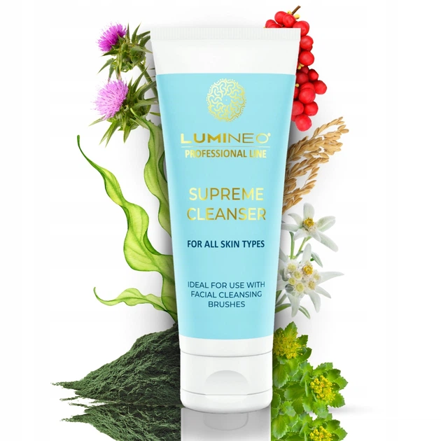 Szczoteczka do twarzy Lumineo Brush Pro 4 końcówki + żel do wszystkich rodzajów skóry turkusowa (5904726872802) - obraz 8