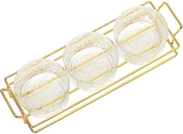 Набір мисок Homla Serene прозорі на підставці 3 шт 31 x 10 см (5904183849980) - зображення 3
