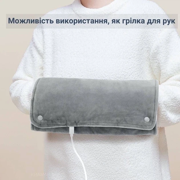 Электрогрелка USB от Power Bank Универсальная грелка для рук и тела 50 на 30 см - изображение 4