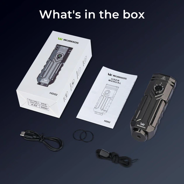 Ліхтар Універсальний Wurkkos HD02 (з АКБ 21700 на 5000 мАг) – фото