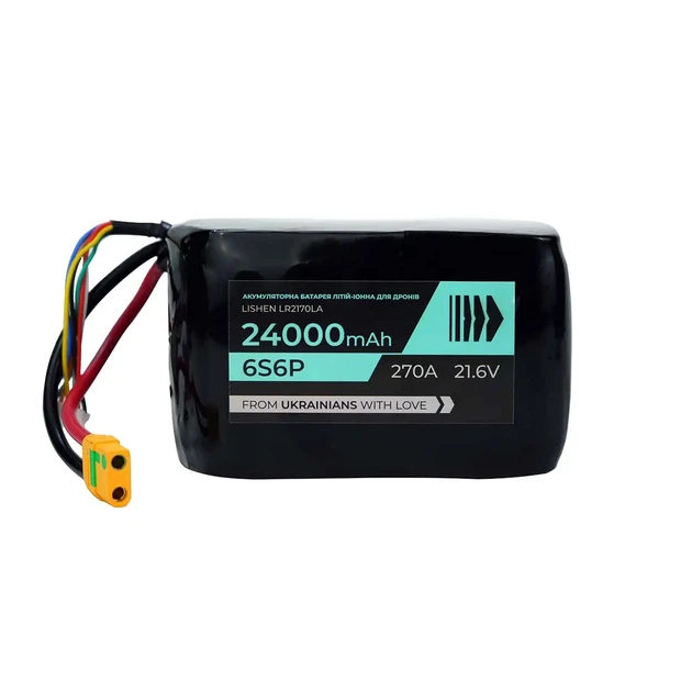 Аккумулятор для коптера/БПЛА BTRY 6s6p 24000 mAh, Lishen LR2170LA - Фото 1 Аккумулятор для коптера/БПЛА BTRY 6s6p 24000 mAh, Lishen LR2170LA - изображение 1