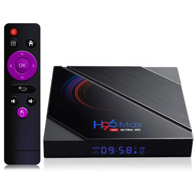 Смарт ТВ приставка Android 10.0 для телевізора Н96 4/64GB Wi-Fi Smart TV BoX - зображення 2