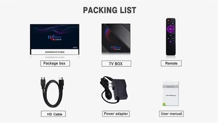 Смарт ТВ приставка Android 10.0 для телевізора Н96 4/64GB Wi-Fi Smart TV BoX - зображення 4