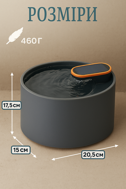 Автопоилка для кошек и собак, 3л / Бесшумный фонтанчик с фильтрацией и USB-питанием - изображение 5