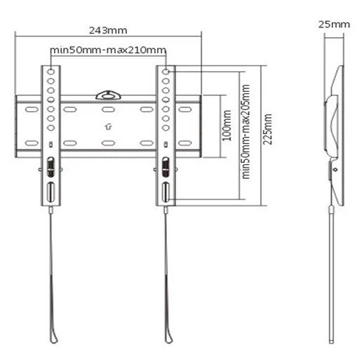 Кронштейн для телевізора Gembird WM-42F-01 23-42" 30 кг - зображення 2